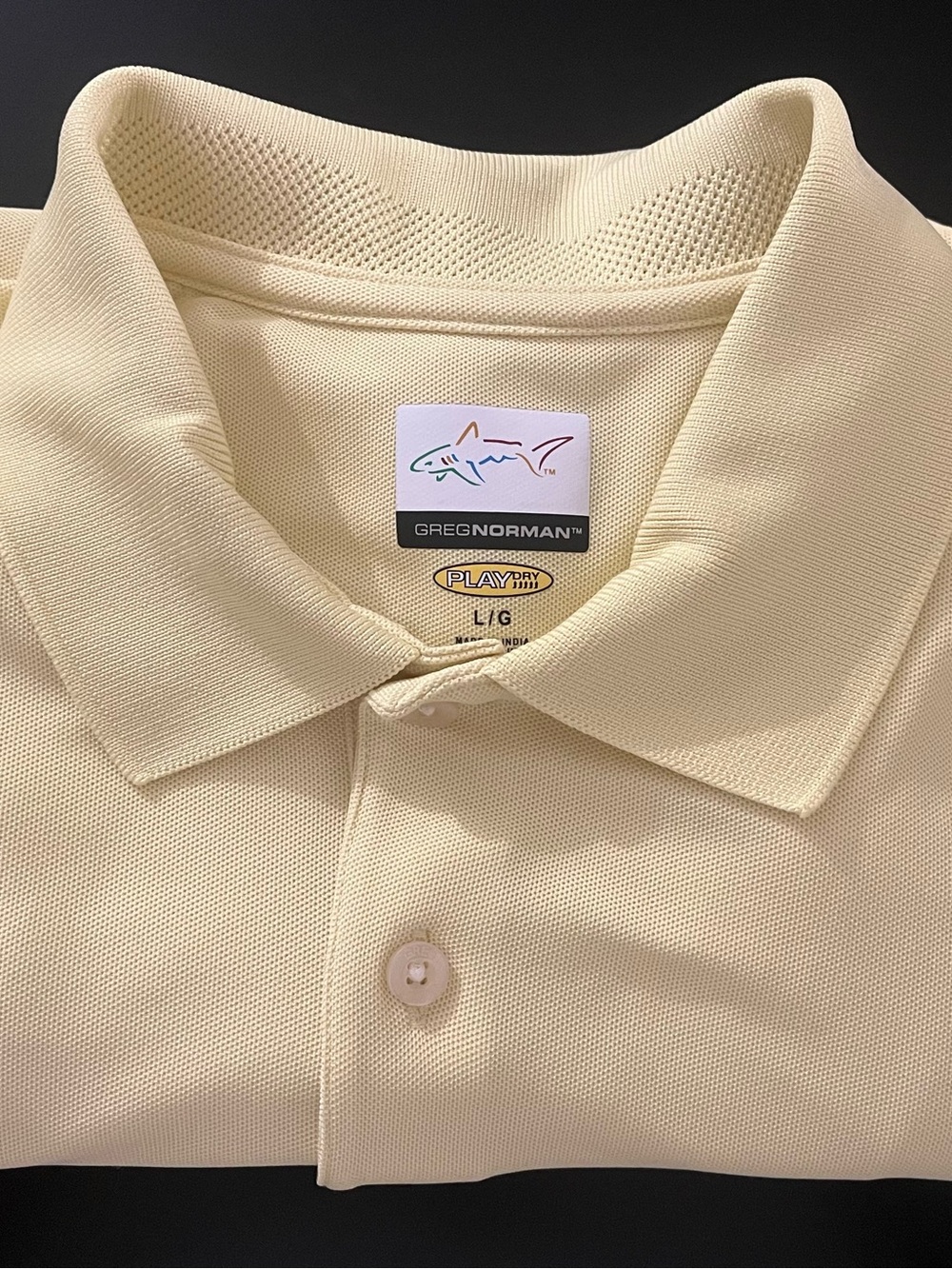 Greg Norman Collection Men's Polo — yellow